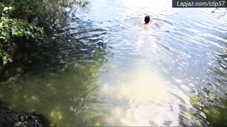 Solo Hunk Berlin Lakes SFW FKK Naturist Swim - Lapjaz.com Ecosexual Ecoporn