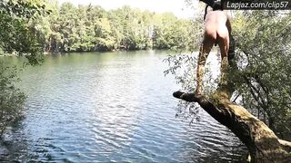Solo Hunk Berlin Lakes SFW FKK Naturist Swim - Lapjaz.com Ecosexual Ecoporn