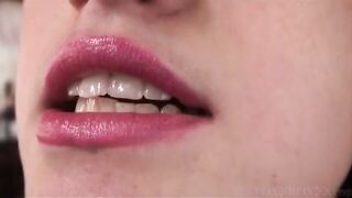 LIPSTICKED LIPS ARE GREAT AROUND YOUR COCK