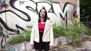 GERMAN SCOUT - German Cougar Ariel Rossi with Big Booty Pick Up for first Casting Fuck