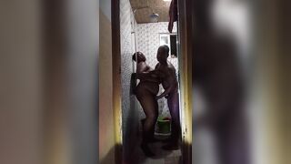 Standing Shower Sex with Stepbrother