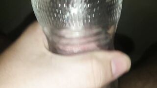 See-through Fleshlight and Cum