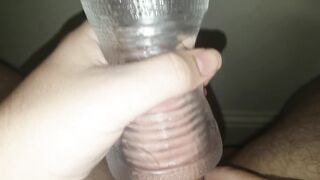 See-through Fleshlight and Cum