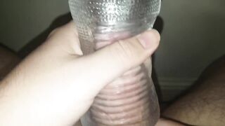 See-through Fleshlight and Cum