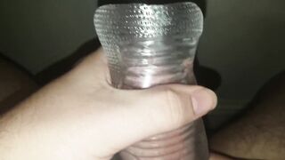 See-through Fleshlight and Cum