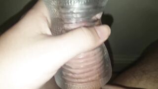 See-through Fleshlight and Cum