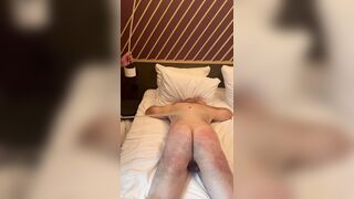 Palm Tree Paddle Spanking and Caning for My Serf