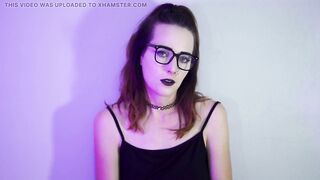 Punk Cutie Smokin' in Fishnets