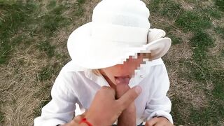 POV Outdoor Blowjob on fishing from s - Nature Oral sex-sex