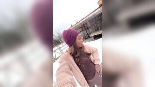 Blowjobs in the backyard! Big Shlong Trans Cutie Vanniall Seduces Wood Hauler For Outdoor Fellatio-job & Hard Anal Pounding