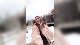 Blowjobs in the backyard! Big Shlong Trans Cutie Vanniall Seduces Wood Hauler For Outdoor Fellatio-job & Hard Anal Pounding