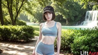 My stepsister and I had sex in the park by the waterfall after our run. I love fucking her, and she loves taking my shlong. This honey's a real whore[AI]