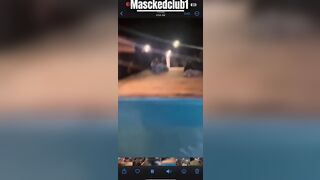 African Live public stage sex dwarf