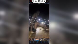 African Live public stage sex dwarf