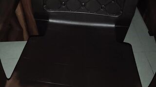 Sink into the chair, feel her penis pulse deep