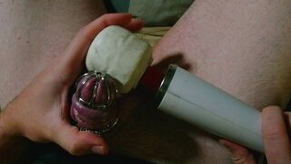 Cum for me if you can Locked in Chastity