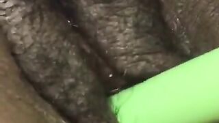 Ebony had a Creamy Orgasm 2X