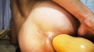 anal streching with butternut squash insertion Horsengine