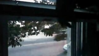 House window penis flashing