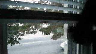 House window penis flashing