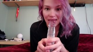 Clear Sex-toy Orgasm Teaser