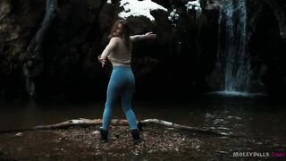Awesome Amateur Sucking Skills POV Facial - Excited Hikers - Molly Pills
