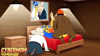 Wife Cheated on Her Husband with a Black Guy. Cartoon