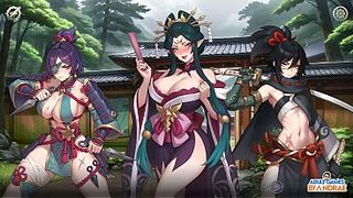 Harem Fantasy - Kinky Ninja Scroll Gameplay Part 1 - Entering the Hidden Village of Kagura