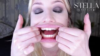 Perfect Natural Teeth Fetish Show All Teeth Including Wisdom Teeth