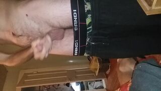 Hard jock g-spot orgasm. Fucking myself nice with pants down. I'm .