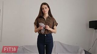 Liz Ocean - 99lbs - POV Creampie of Slender and Skinny Hungarian Brunette In Bodysuit