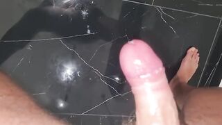 SOMETIMES MY SHLONG GETS ACTUALLY HARD - JERK OFF WITH SPUNK FLOW - SENSUAL BOY MASTURBATES HIMSELF FULL BARE IN TOWELS