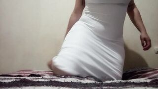 Rich Moist Twat in White Suit