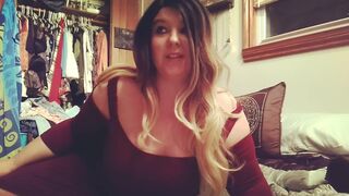 Fucking herself has to be quiet so no one hears