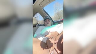 making myself cream&squirt on a road travel