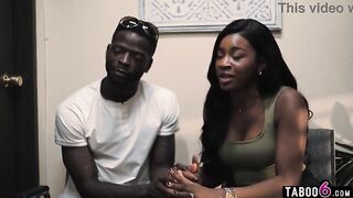Black husband cheats during therapy with the huge bazookas shrink