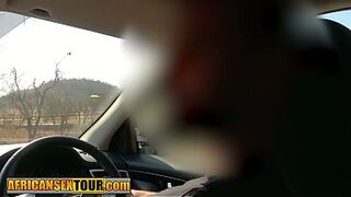 Ebony teen Gabriella swallowed big schlong before hardcore interracial sex