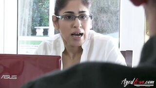 MILF trio sex in the office