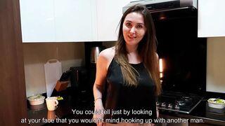 POV: Stepmom Gives Me a Secret Kitchen Oral-sex-job After Staring at My Shlong Below the Table