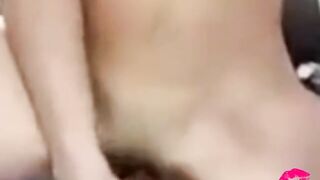 Ramming a giant toy into my Tight Shaved Cunt & Licking my own Cum off it!