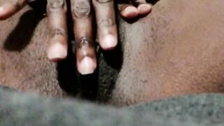 Ebony close up cunt contraction orgasm