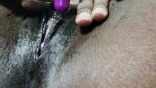 Ebony close up cunt contraction orgasm