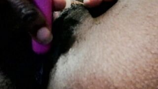 Ebony close up cunt contraction orgasm