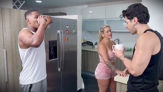 My almost all admirable friend's stepmother is a Colombian golden-haired MILF who loves big black jocks and young males