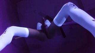 Lusty Trap in Neon Thigh Highs! ~ uwu
