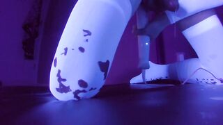 Lusty Trap in Neon Thigh Highs! ~ uwu