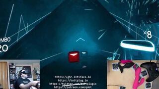 With qDot - Intiface Game Haptics Router Demo (Booty Saber)