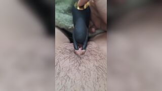 MILF Orgasms Sex-toy Clit on Fire