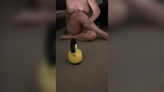 MILF Nude Exercise Open Twat