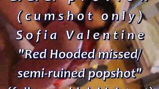 BBB preview: Sofia Valentine "Red Hooded Semi-Ruined"(cum only)WMV withSloM